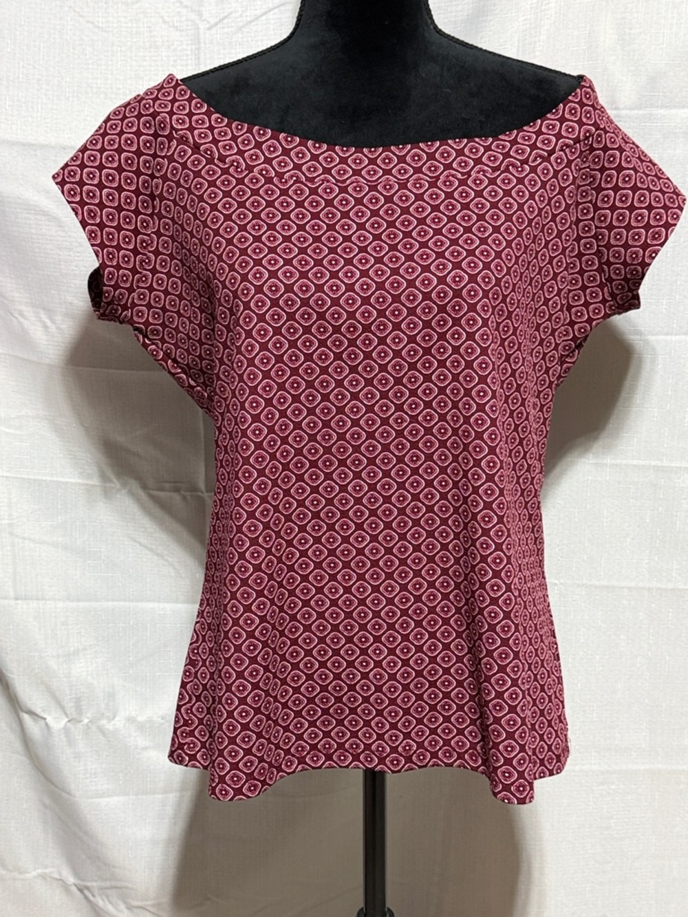 Retrolicious Cap Sleeve Boatneck Top
